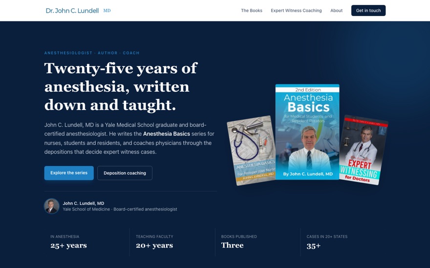 Dr John Lundell author and coaching concept