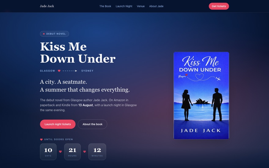 Jade Jack book launch concept
